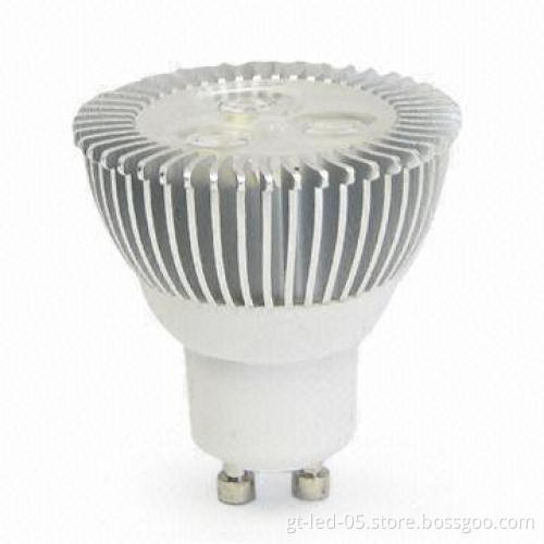 High Luminance 3W GU10 LED Spotlight Bulb with Good Heatsink